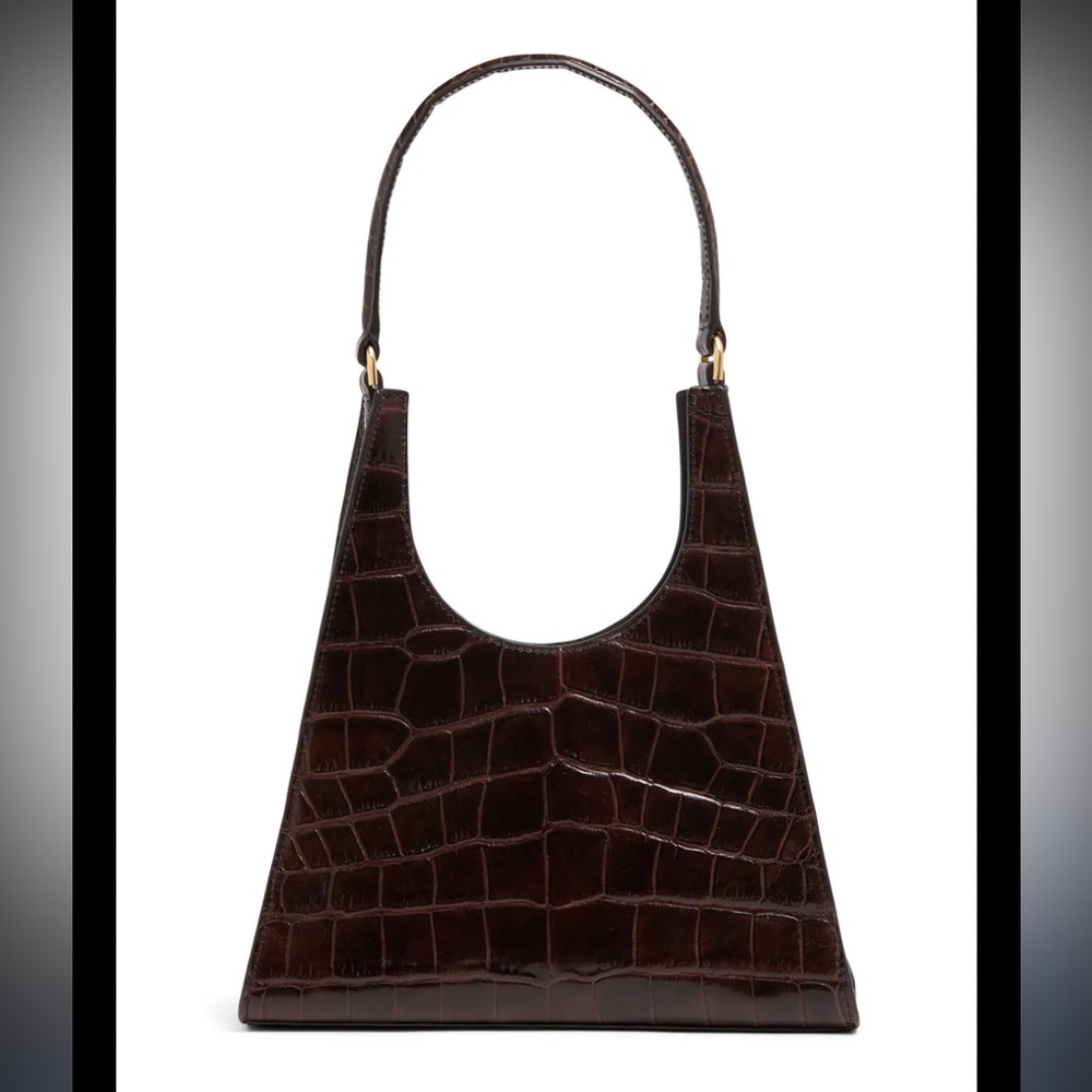 Staud Rey Croc Bag with Dust Bag